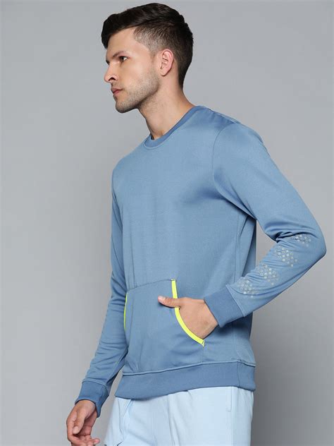 Alcis Men Blue Solid Sweatshirt AAMSWTSM00038002-S