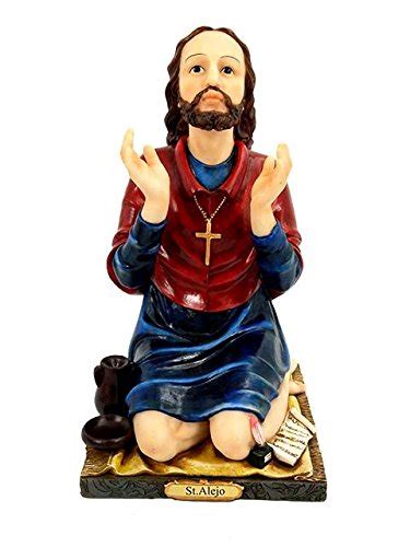 12" San Alejo Saint Alex Santo St Statue Figurine Figure Religious ...