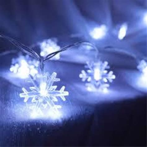 Image result for Snowflake Noel LED String Lights