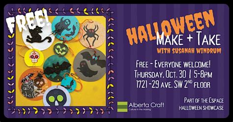 Halloween Memento Make n Take, Alberta Craft Gallery - Calgary, 30 ...