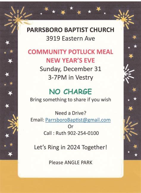 Community Potluck Meal, Parrsboro United Baptist Church, Wolfville, 31 ...