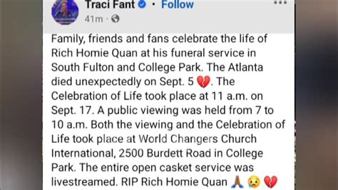 LIVE FUNERAL🔴: Rich Homie Quan Funeral And Celebration Held At Fulton ...