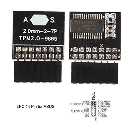 Buy Yunseity TPM2.0 Module, 14 Pin TPM Module Motherboard, TPM2.0 ...