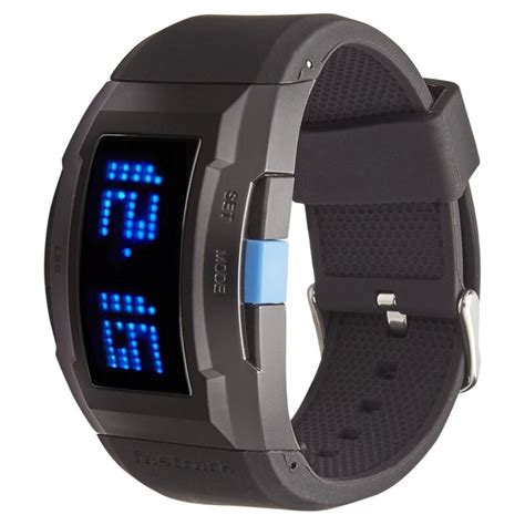 Fastrack Digital Black Dial Silicone Strap Watch for Guys