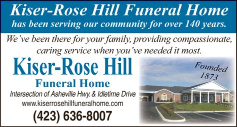 Kiser-Rose Hill Funeral Home | Greeneville TN