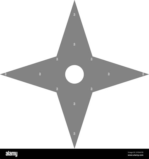 Shuriken icon. Throwing star. Ninja star. Editable vector Stock Vector ...