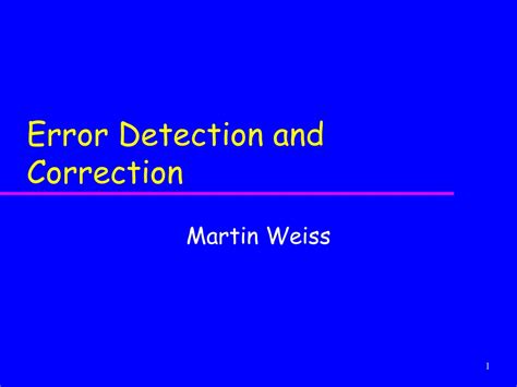 Image result for Error Detection and Correction