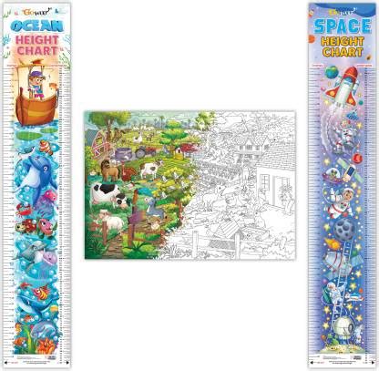 GIANT AT THE FARM COLOURING POSTER, OCEAN HEIGHT CHART, and SPACE ...