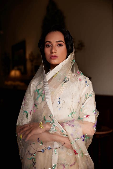 Off White Le Jardin Blanc Saree – Atelier Shikaarbagh