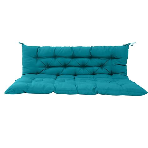 XXLYY outdoor swing cushions 70-in x 40-in Lake Blue Porch swing ...