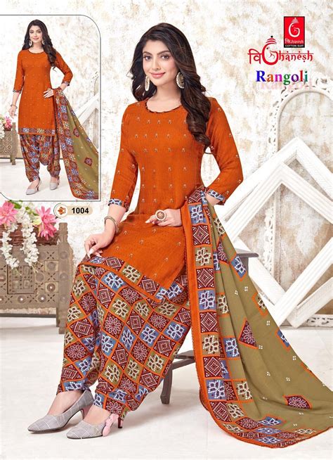 Vighanesh Rangoli 1 Regular Wear Printed Dress Material :textileexport