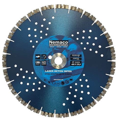 Nemaco diamantzaagblad universeel 400 x 20,0 mm | Nemaco Bouwmachines