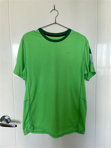 Nike Dri-Fit Neon Green Shirt (w/ flaw), Men's Fashion, Activewear on ...