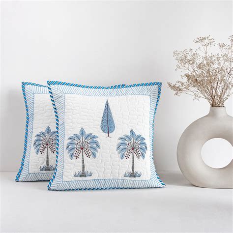 Buy HOMEMONDE Sofa Cushion Cover 16 X 16 Inches Set Of 2 - Square ...