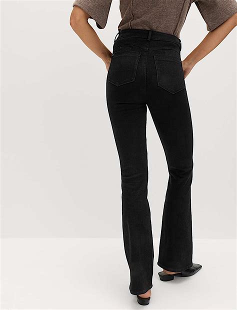 Buy Magic Shaping High Waisted Slim Flare Jeans at Marks & Spencer