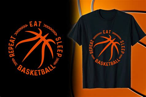 Basketball T Shirt Design Eat Sleep Graphic by PM T-Shirt Design ...