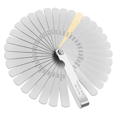 LANBEAUTIFY Feeler Gauges - 32 Blades Feeler Gauge Set Stainless India ...