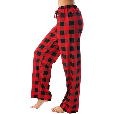 Knosfe Cute Pajama Pants Women's Plus Size Flannel Christmas Buffalo ...
