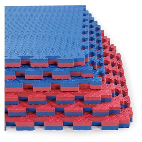 1" Extra Thick sq ft Reversible Gym Foam Floor Mat Tiles (24" x 24 ...