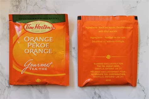 Tim Hortons Orange Pekoe Decaffeinated Tea Review | IW Blog