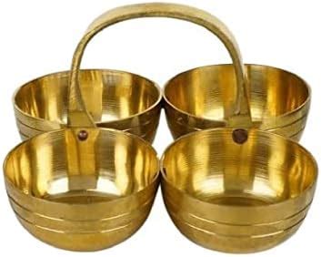 Buy NUTRI STAR Brass Chopala, Brass Pooja Ingrediants Holding Bowls ...