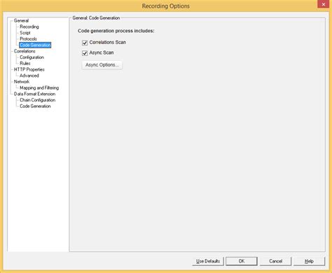 Image result for Load Runner Recording Options