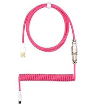 Kraken Coiled Keyboard Cable - Artisan Coiled USB C Cable with Aviator ...