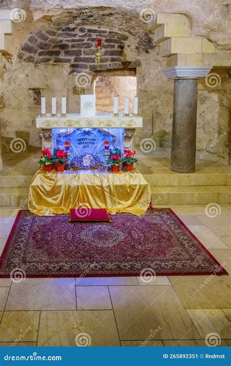 Grotto Of The Annunciation Lower Level Of The Church, The Basilica Of ...