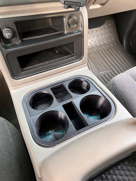 Silverado Tahoe Yukon Sierra Cup Holder Upgrade: Center Console Insert ...
