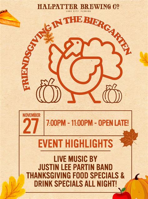 Friendsgiving in the Biergarten @ Halpatter Brewery, 264 Northeast ...