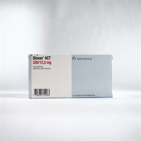 Diovan Hct Hidroclorotiazida 12.5 Mg Valsartan 320 Mg Caja X 28 Tabletas Siegfried