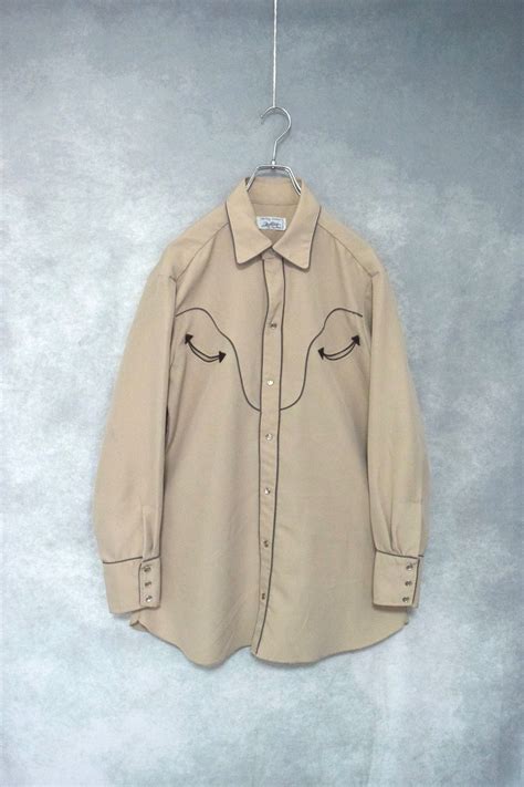 80s western shirt / made in usa / size m | " YEAH " used clothing store
