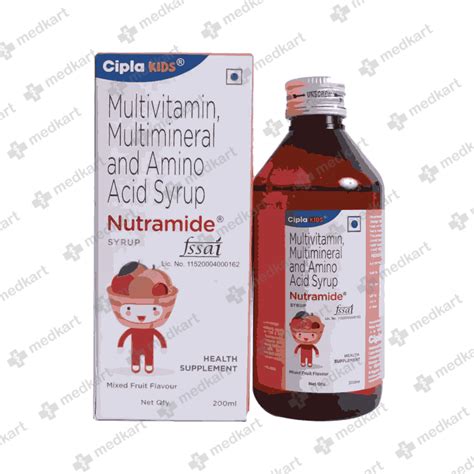 NUTRAMIDE SYRUP 200 ML, Price, Composition & Generic Alternatives - Medkart