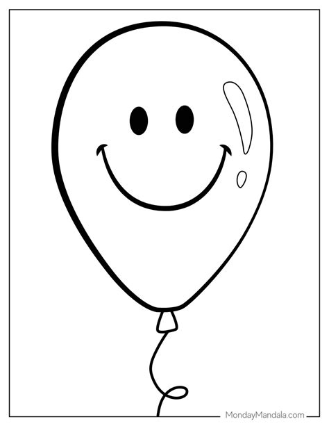 20 balloon coloring pages free pdf printables – Artofit