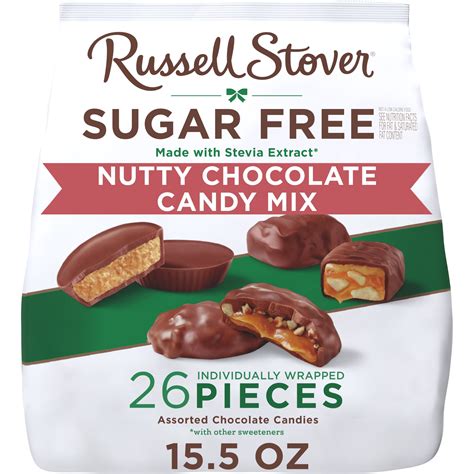 Russell Stover Chocolates Sugar Free Asst Chocolates w Nuts Gusset Bag ...