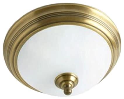 Buy Fos Lighting Dish Antique Brass Ceiling Light Online at Low Prices ...