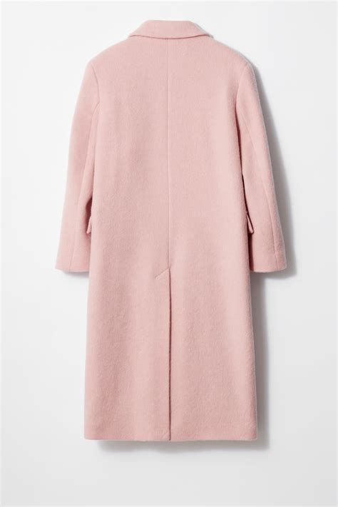 Double-Breasted Wool Coat - Light pink - Ladies | H&M GB