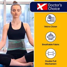 Buy Doctor's Choice Premium Lumbo Sacral Belt Expandable Small DC-02, 1 ...