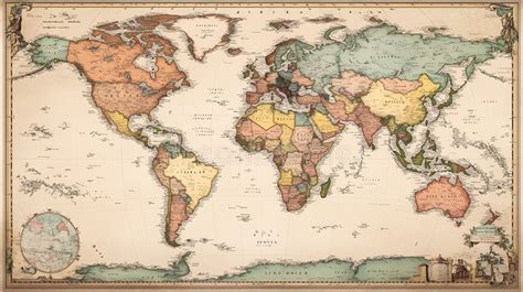 World Map with Major Cities 的图像结果