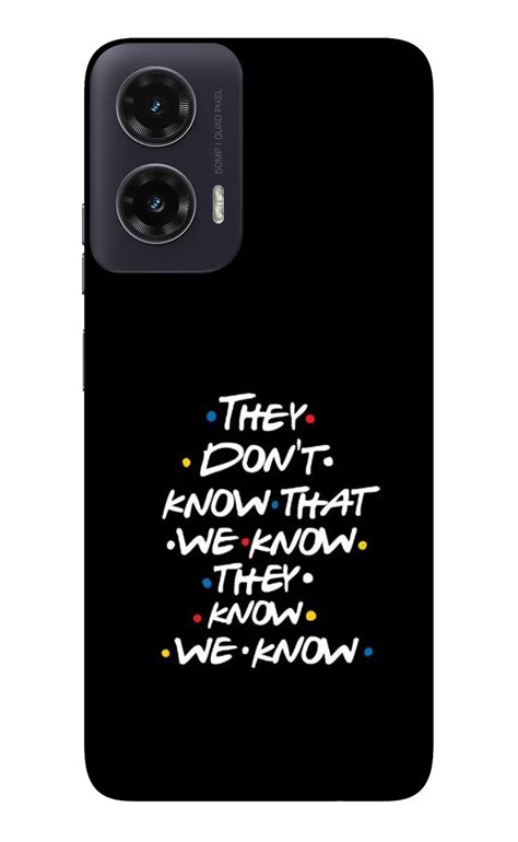 Buy Now FRIENDS Dialogue Glass Case for Moto G35 5G Online | Casekaro
