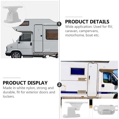T Shape Nylon Door Stop Retainer for Camper RV Caravan Motorhome White ...