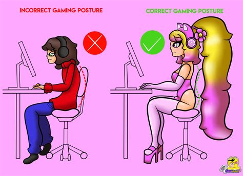 Image result for Gamer Posture vs Normal