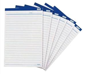 BIG BOX RETAIL A5 SIze Notepad for Writing Notes and Office pads, 5.5 x ...