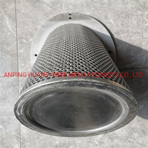 Stainless Steel Perforated Sheet/Woven Wire Mesh Cylindrical Strainer ...