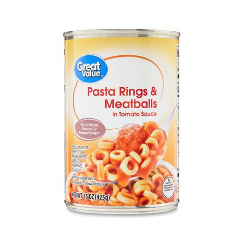 Brandclub - Great Value Spaghetti Rings Pasta with Meatballs in Tomato ...