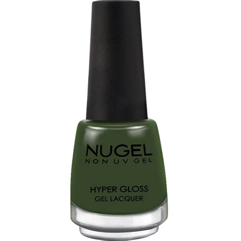 NUGEL | Crocodile Green - 161 | Hyper Gloss | NON UV GEL | Nail Polish ...