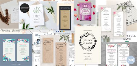 15+ Best Wedding Program Templates. Best Free and Premium Templates
