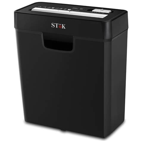 STöK (ST-15SC) Paper Shredder for Home & Office, 6-Sheet Strip-Cut ...