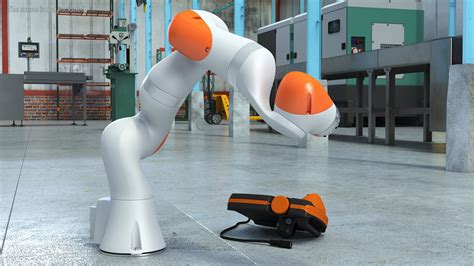 3D KUKA LBR IIWA High Performance Robotic Arm Rigged for Maya model ...