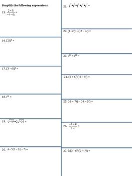 Image result for Complex Numbers Test